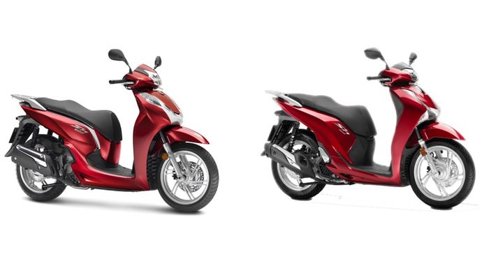 Honda SH300i (kiri) dan Honda SH150i (kanan)