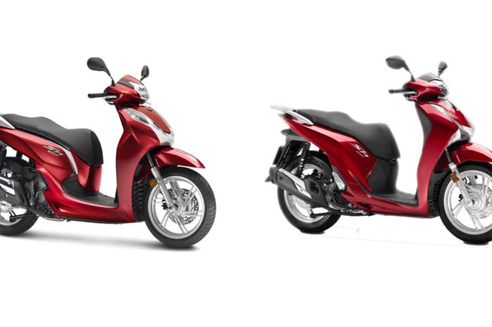 Honda SH300i (kiri) dan Honda SH150i (kanan)