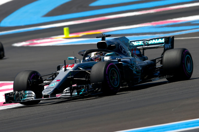 Lewis Hamilton di GP F1 Prancis 2018