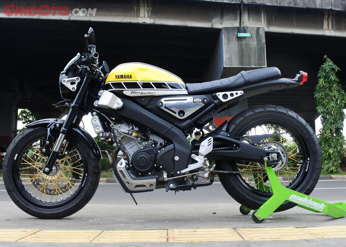 Modifikasi Pelek Jari Jari Di Yamaha Xsr 155 Bikin Kuat Aura Retro Gridoto Com
