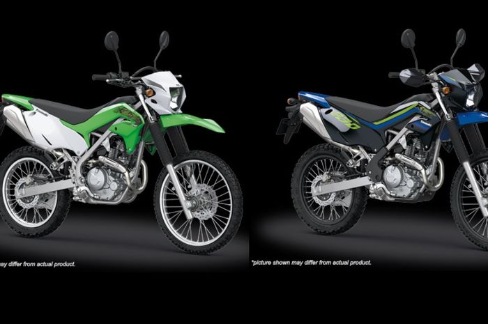 Kawasaki KLX 230 Standar (kiri) dam versi SE (kanan)