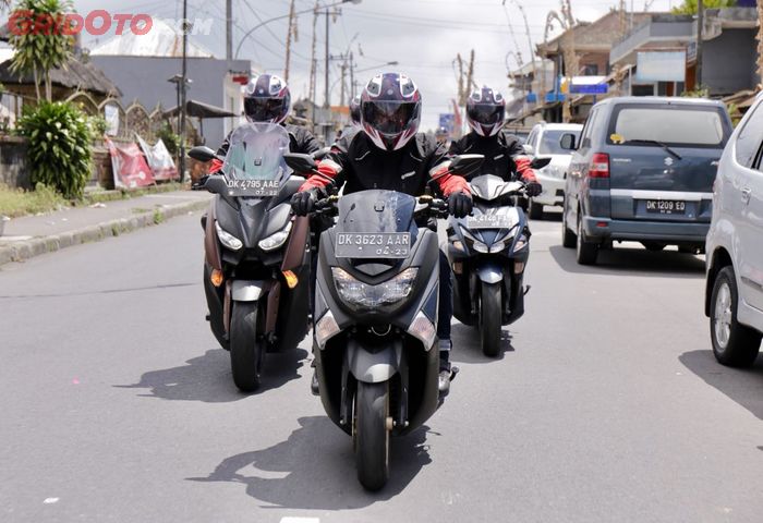 Yamaha NMAX memimpin perjalanan turing di Bali