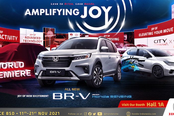 Honda mengusung tema &ldquo;Amplifying Joy&rdquo; di GIIAS 2021.  Termasuk launching model baru berstatus world premiere