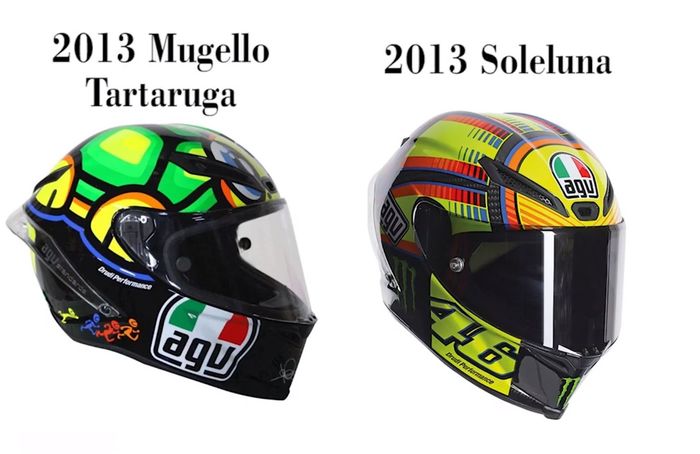 Mulai 2013 helm punya semacam spoiler di bagian belakangnya