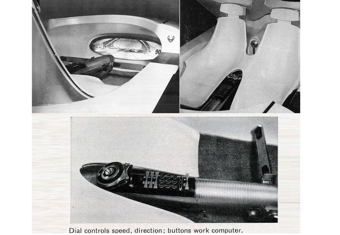 Panel instrumen, jok  dan konsol pengganti setir dari Ford Gyron