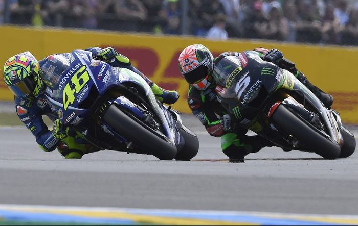 Valentino Rossi dan Johann Zarco