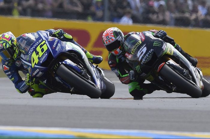 Valentino Rossi dan Johann Zarco