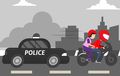 Video Pasangan Dikejar Polisi, Biker Ini Lakukan Hal Tidak Terduga!