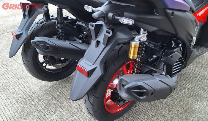 Spring rate sokbreker Yamaha Aerox Alpha kini lebih besar 