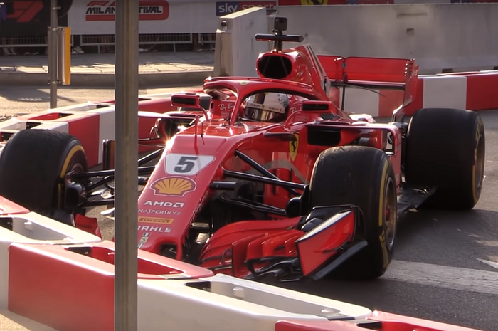 Sebastian Vettel crash di Milan Festival jelang F1 Italia
