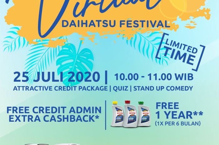 Virtual Daihatsu Festival, selama 1 jam gelaran, laku terjual 554 unit mobil Daihatsu