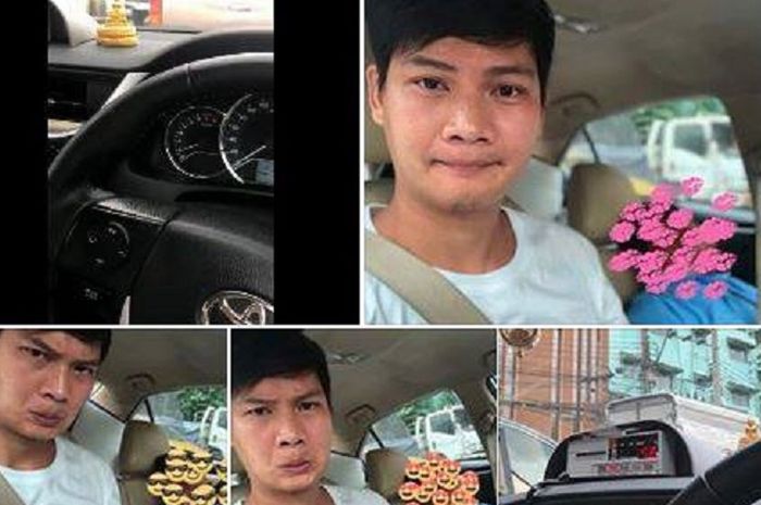 penumpang menggantikan sopir taksi yang mengantuk