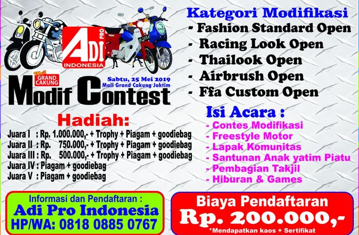 Adi Pro Modif Contest 2019