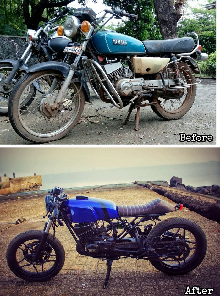 Bandingkan saja bentuk standar dan bentuk kustomnya, beda banget...