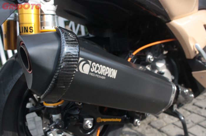 Dua tipe knalpot Scorpion buat Yamaha XMAX