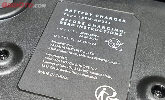 Spesifikasi charger Yamaha Neo 
