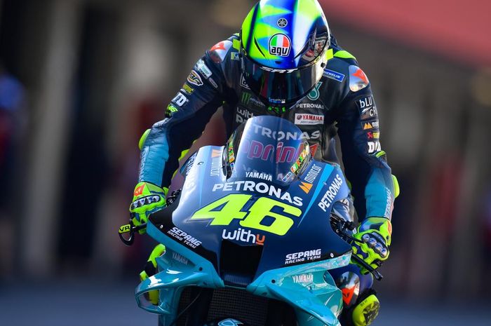 Start dari posisi ke-17 pada balapan MotoGP Portugal 2021, Valentino Rossi mengaku temukan hal positif