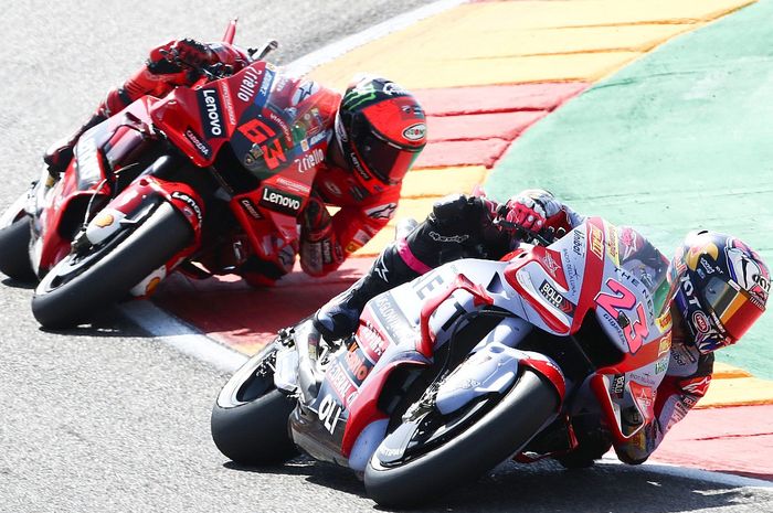 Bos Ducati terbuka setelah Enea Bastianini menyalip Francesco Bagnaia di lap terakhir MotoGP Aragon 2022