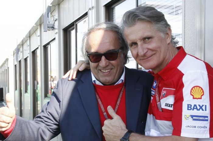 (kiri) Carlo Pernat dan Direktur Ducati Corse