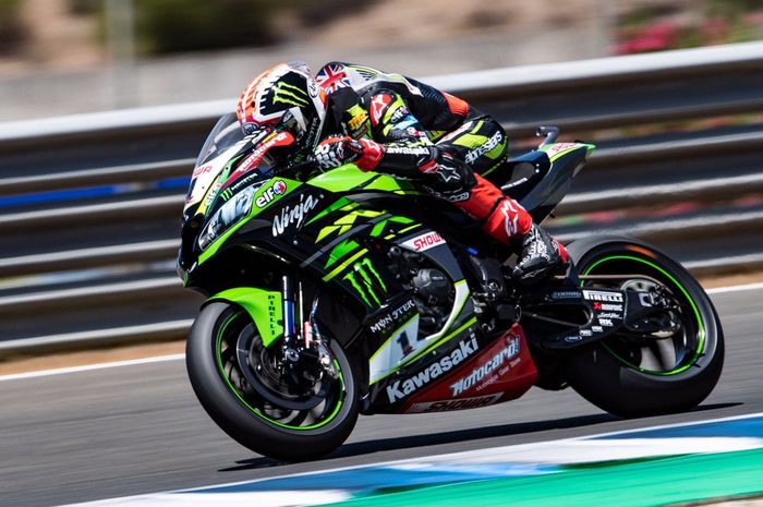 Pembalap Kawasaki Racing Team, Jonathan Rea berhasil mengalahkan Alvaro Bautista di Superpole WSBK Spanyol