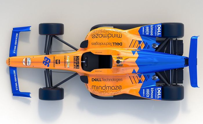 Mobil McLaren untuk balap Indy 500 tahun 2019 ini dikasih nomor 66