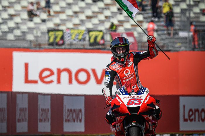 Berhasil meraih podium kedua, Francesco Bagnaia tak menyangka bisa menyusul Valentino Rossi di MotoGP San Marino 2020