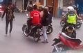 Viral! Video Tiga ABG Tanggung Ini Kabur, Saat Akan Ditilang Polisi