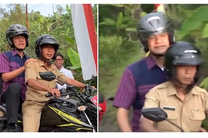 Ganjar Pranowo saat blusukan di Banjar Negara