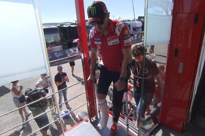 Jorge Lorenzo cedera tapi ngotot untuk tampil di MotoGP Thailand