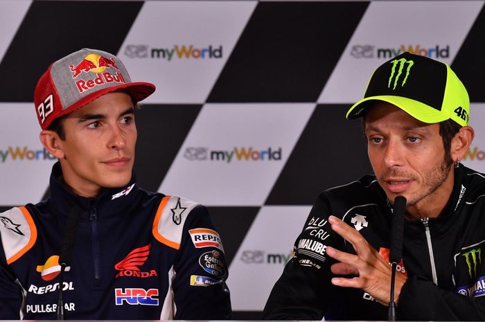 Valentino Rossi dan Marc Marquez