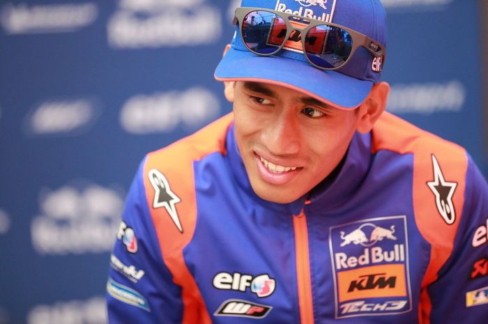 Finish ke-14, Hafizh Syahrin dapat point pertamanya bersama tim Red Bull KTM Tech 3 di MotoGP Prancis