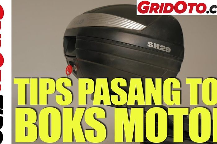 Pasang top boks di motor