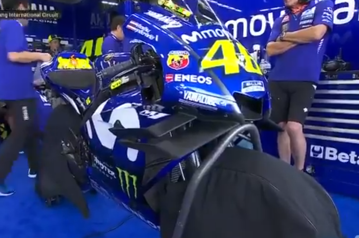 Aero fairing baru Valentino Rossi di FP2 MotoGP Thailand 2018