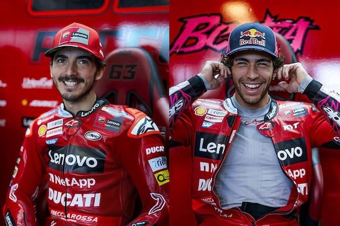 Bos Besar Ducati mengizinkan Enea Bastianini dan Francesco Bagnaia berduel sengit tapi harus tetap sportif di MotoGP 2023
