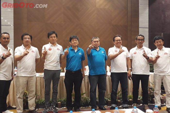 Press conference astra honda safety riding instructor competition