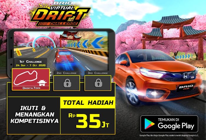 Kompetisi game balap Brio Virtual Drift Challenge