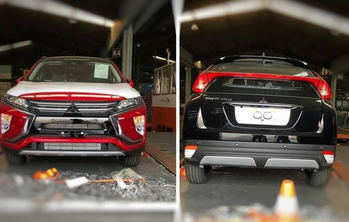 Mitsubishi Eclipse Cross Tertangkap Kamera sudah berada di area gudang Bandar Udara Soekarno-Hatta, Banten.