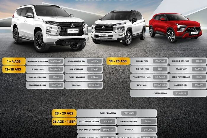 Pameran Mitsubishi Motors Auto Show digelar di mall, alhasil bisa ajak istri dan anak sekalian jalan-jalan