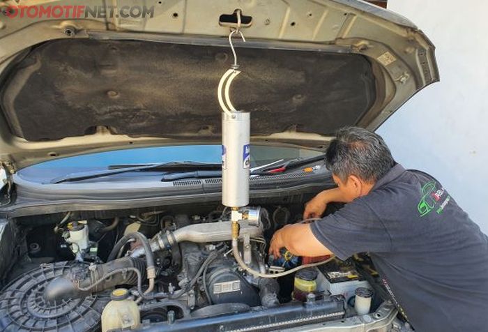 Ilsutrasi proses purging di Toyota Innova diesel lama