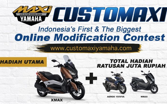 kontes modifikasi berbasis online Customaxi Yamaha