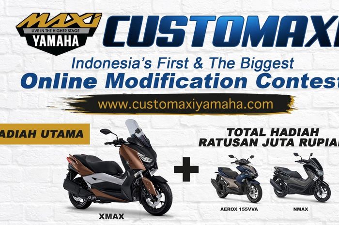 kontes modifikasi berbasis online Customaxi Yamaha