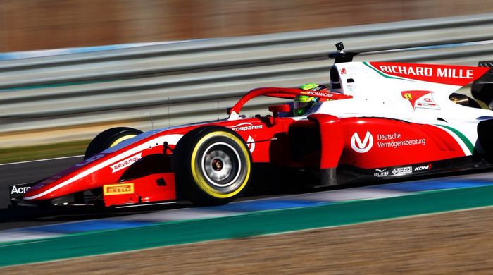 Catatan waktu Mick Schumacher terus meningkat selama tes pramusim F2 2019 di Jerez