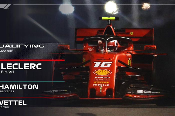 Charles Leclerc berhasil mengalahkan Lewis Hamilton dalam kualifikasi F1 Singapura