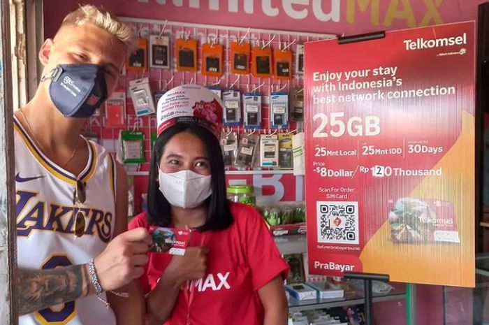 Fabio Quartararo sudah sampai di Mandalika, langsung mampir ke konter HP andalannya