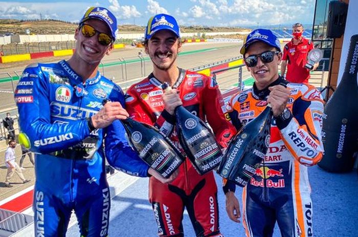 Podium MotoGP Aragon 2021