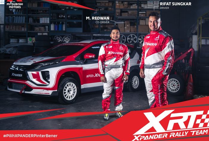 Rifat Sungkar dan co-driver Muhammad Redwan membawa misi khusus ikut reli di Selandia Baru pakai Mitsubishi Xpander