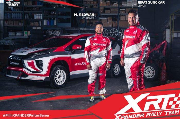 Rifat Sungkar dan co-driver Muhammad Redwan membawa misi khusus ikut reli di Selandia Baru pakai Mitsubishi Xpander