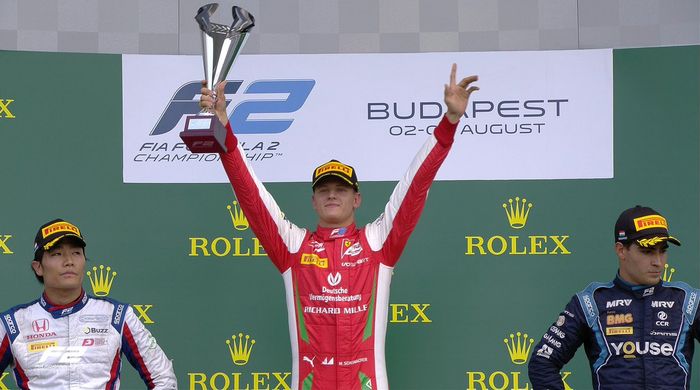 Mick Schumacher, salah satu rookie yang meraih kemenangan di F2 2019