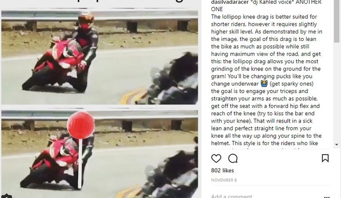 Penjelasan soal gaya nikung lolipop