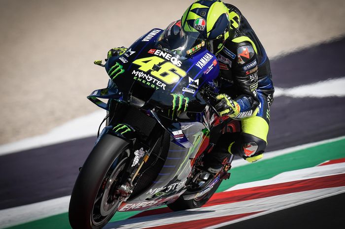 Valentino Rossi jadi yang tercepat, sementara Yamaha tampil mendominasi di FP3 MotoGP San Marino 2020